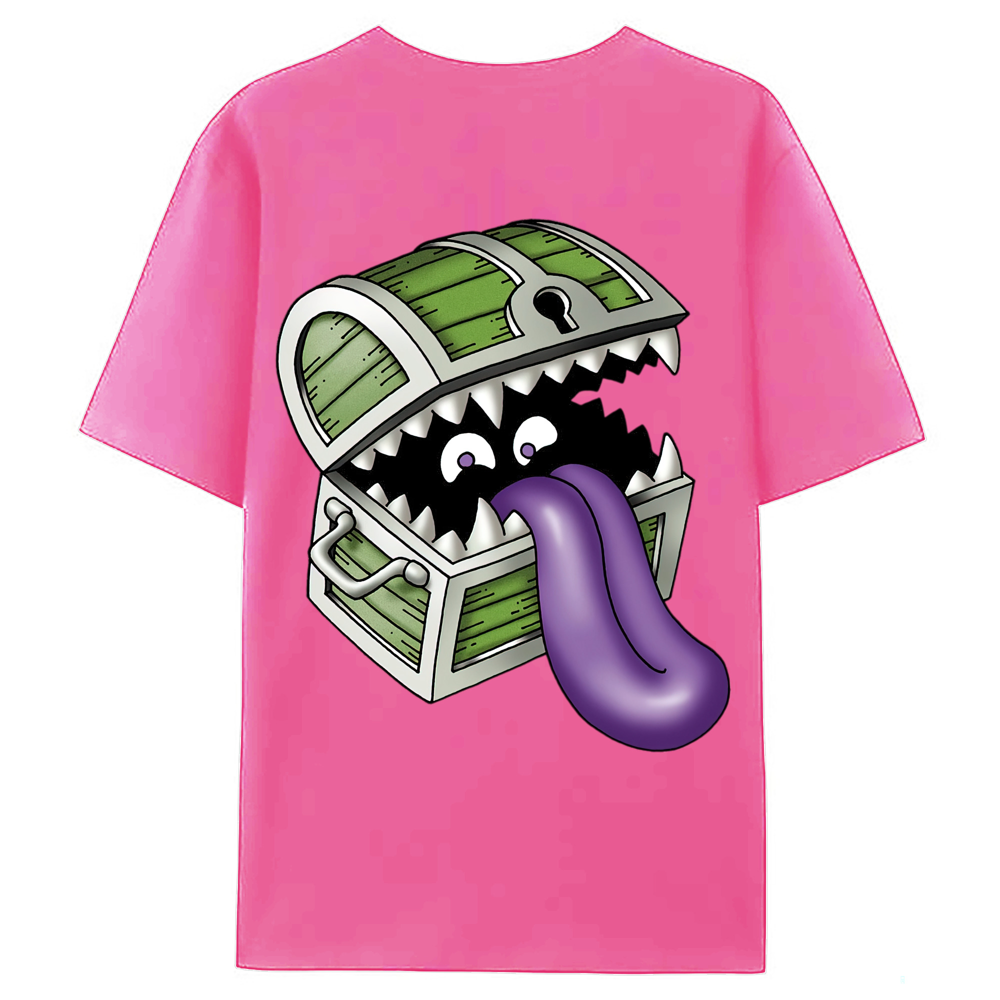 （画像用） ドラゴンクエスト Doragon Kuesuto Dragon Quest レディース半袖Tシャツ(バックプリント)